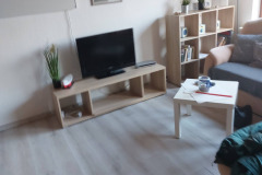 kuschlige Fernsehecke mit Doppelbettcouch